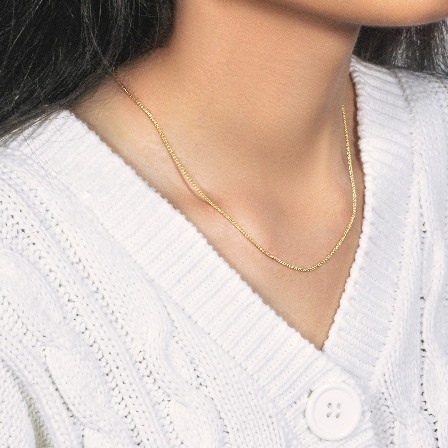 14k Yellow Gold Round Chain (1.2 mm)